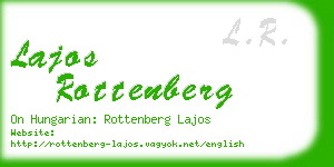 lajos rottenberg business card
